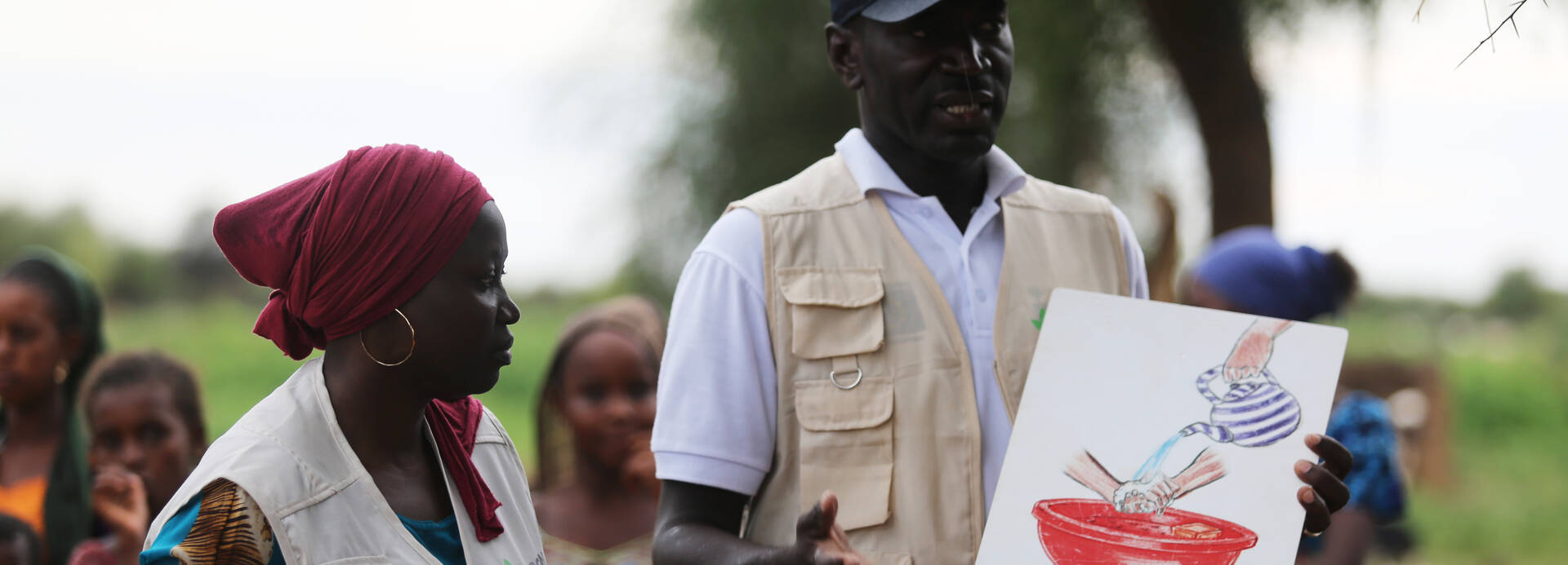 HelferInnen bei einer Hygieneschulung im Senegal