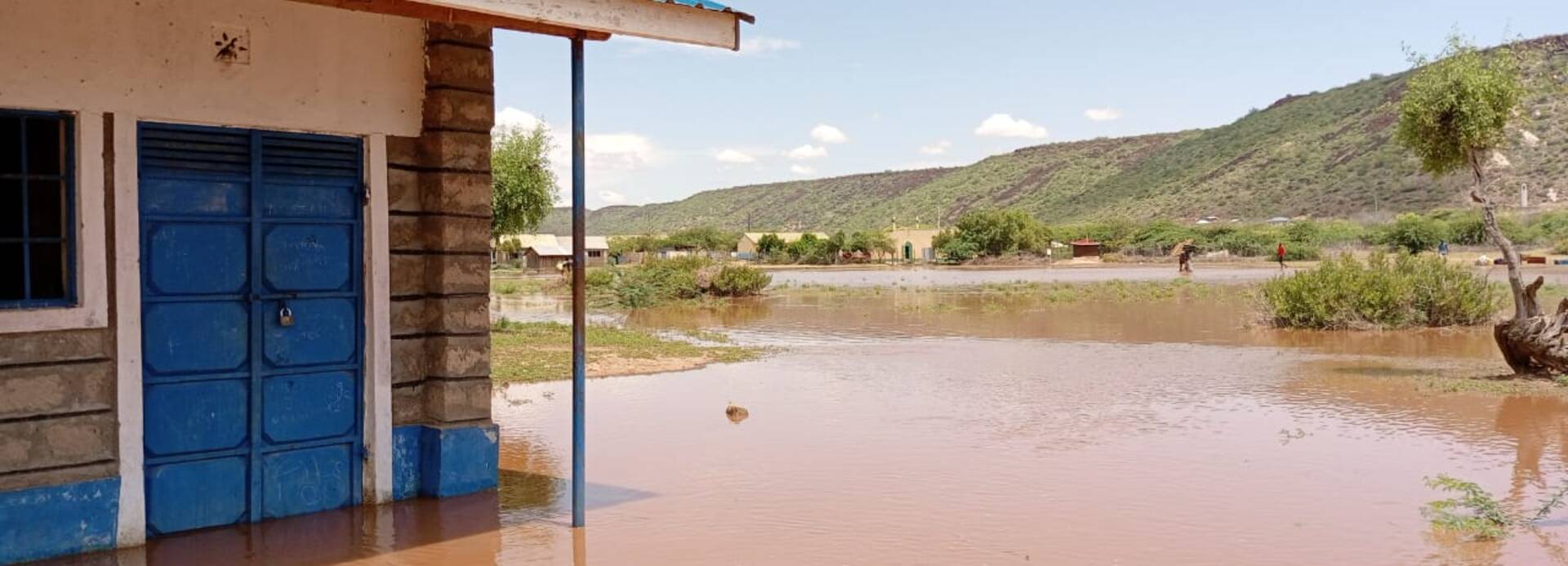 Isiolo in Kenia im Mai 2024: Häuser stehen unter Wasser.
