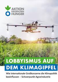 Titelbild der Broschüre "Lobbyismus auf dem Klimagipfel"