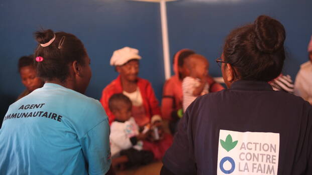 Das Team von Aktion gegen den Hunger unterstützt das Personal in Krankenhaus in Antananarivo. 